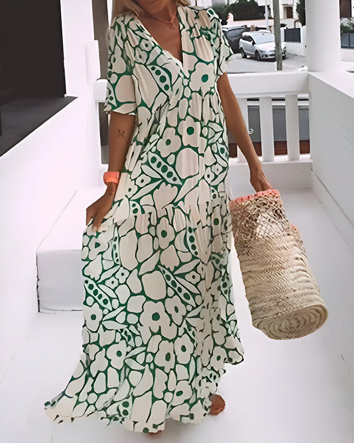 Annabelle Printed Midi Dress