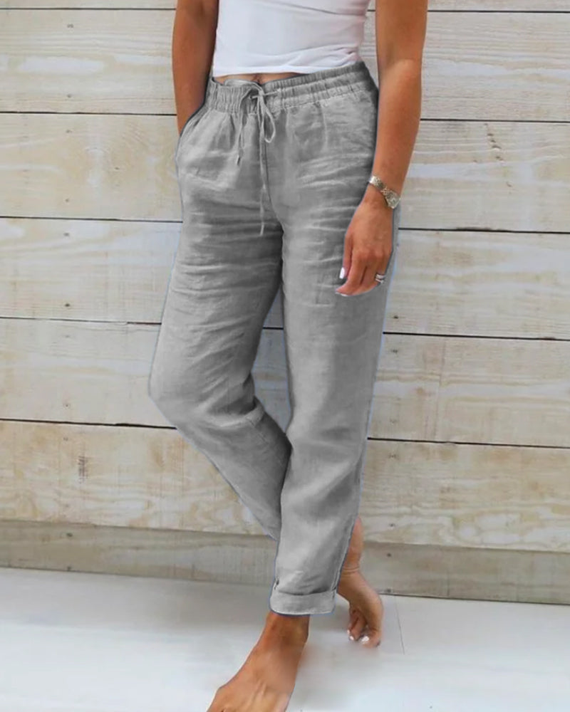 Luna - Linen Joggers