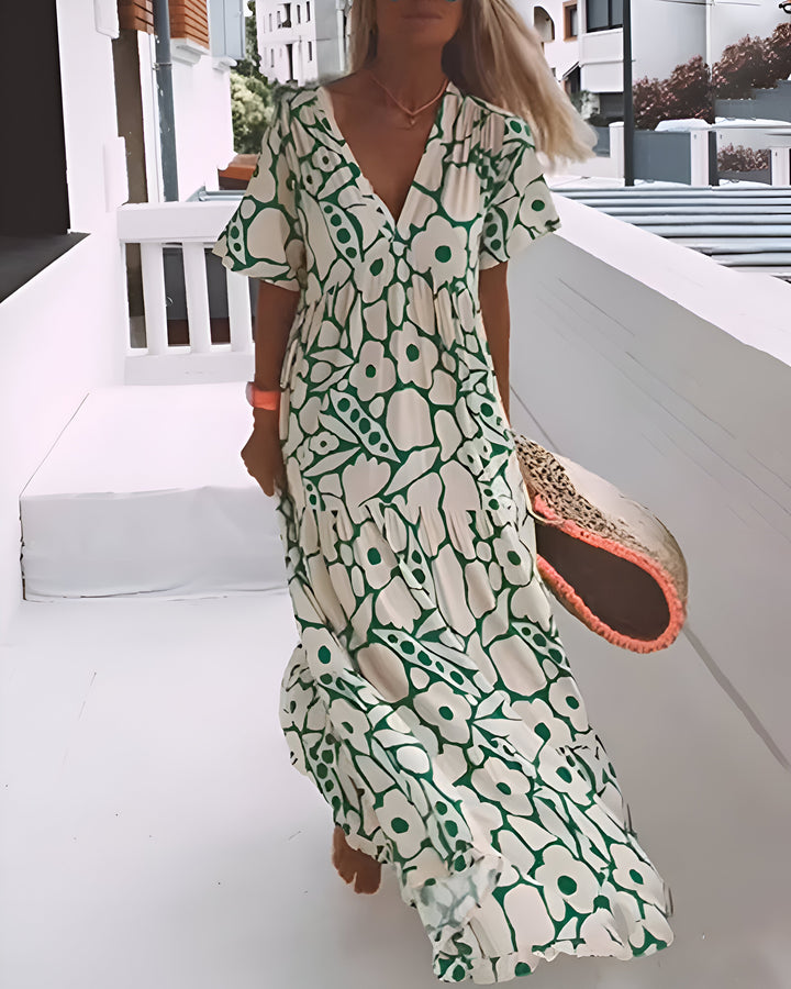 Annabelle Printed Midi Dress