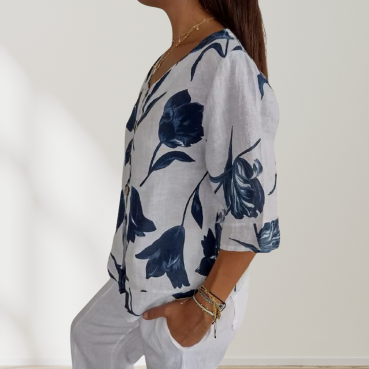 The Liora - Floral Blouse