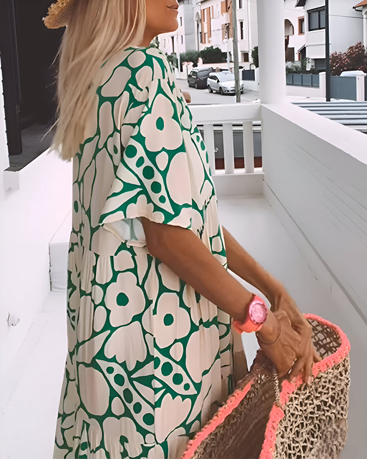 Annabelle Printed Midi Dress