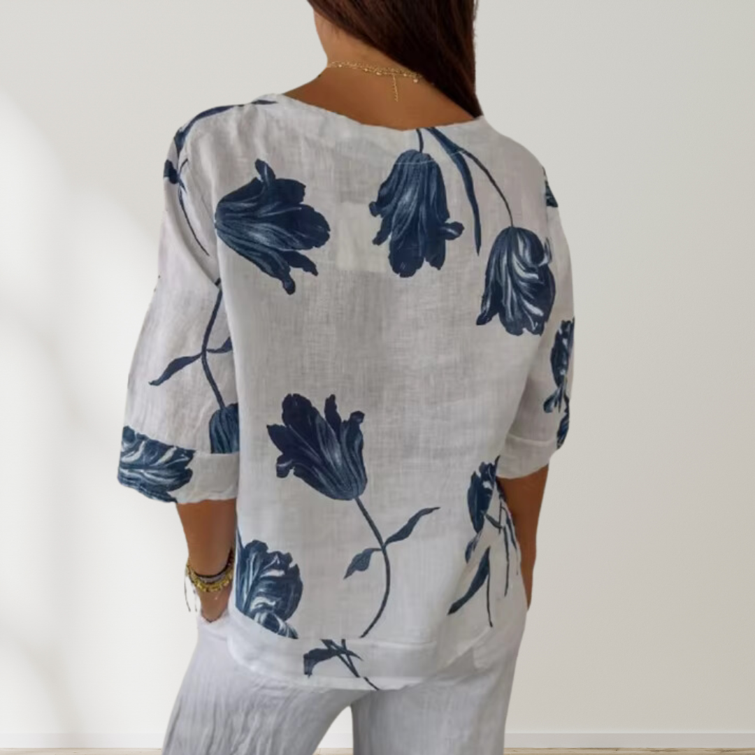 The Liora - Floral Blouse