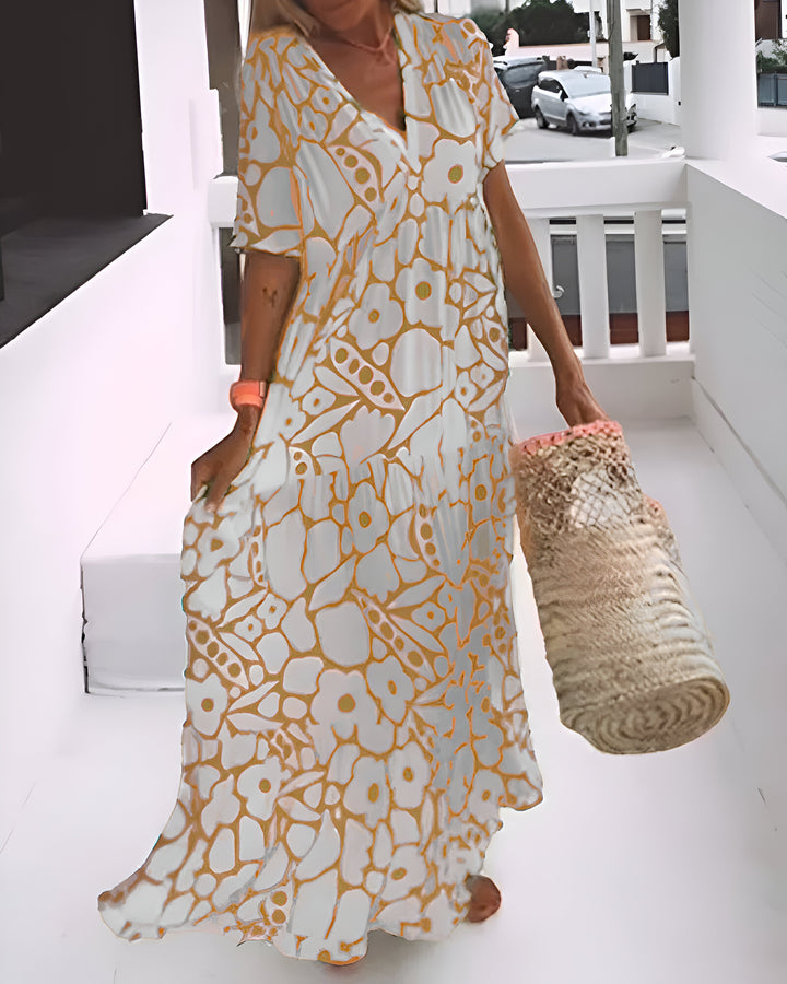 Annabelle Printed Midi Dress