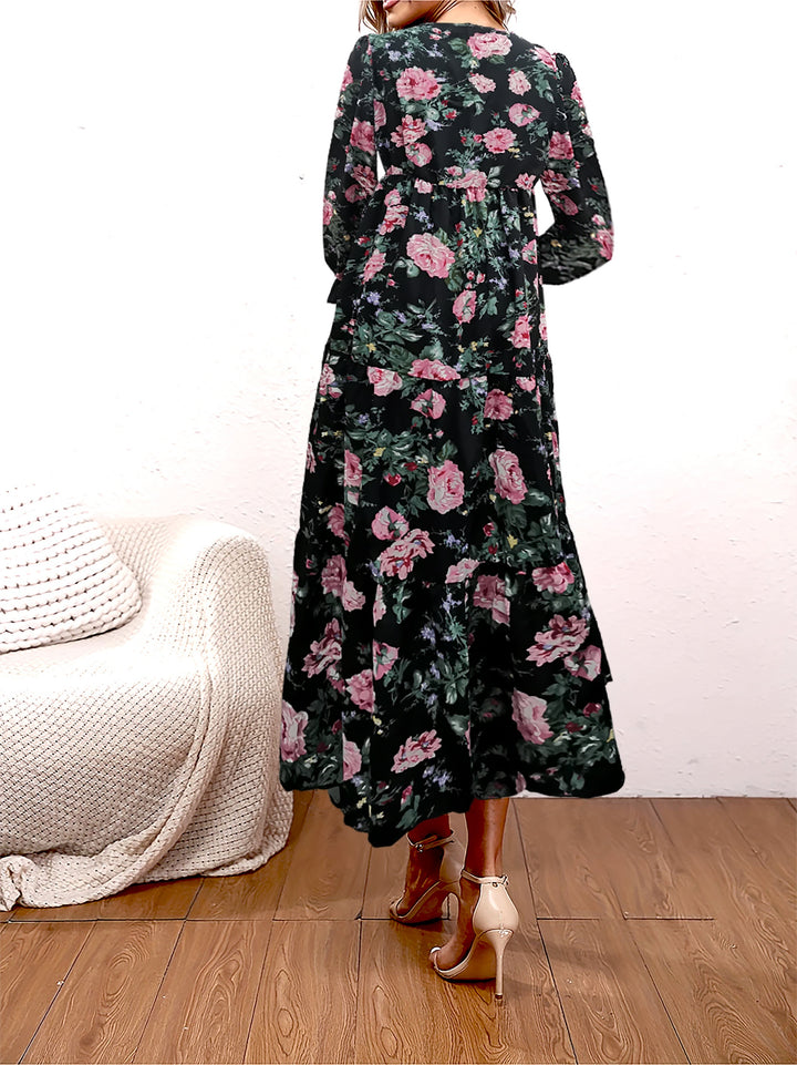 Annelise Vintage Print Dress