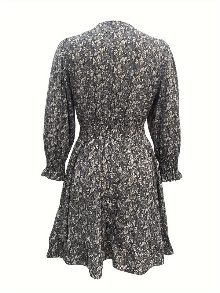 Alina Flutter Sleeve Dress