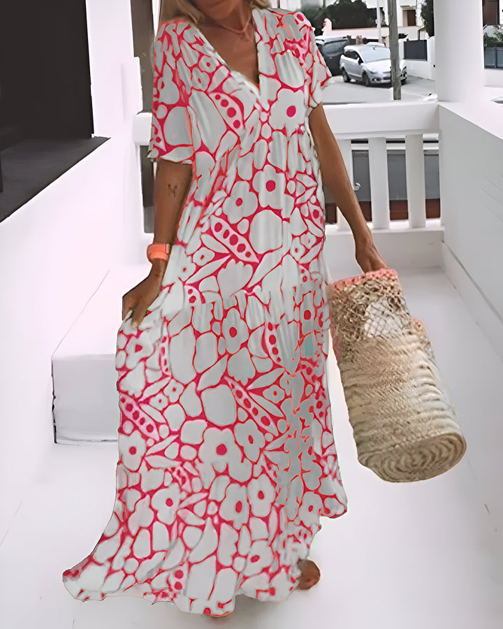 Annabelle Printed Midi Dress