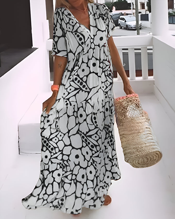 Annabelle Printed Midi Dress