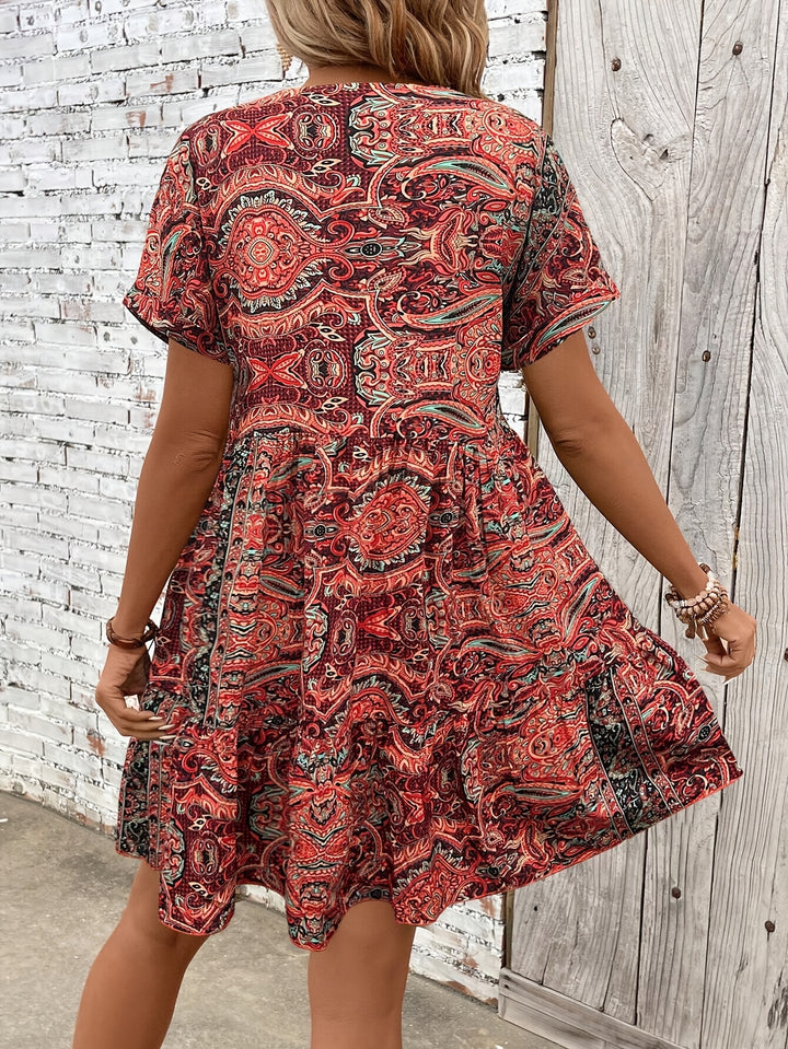 Alayna Paisley Fitted Dress