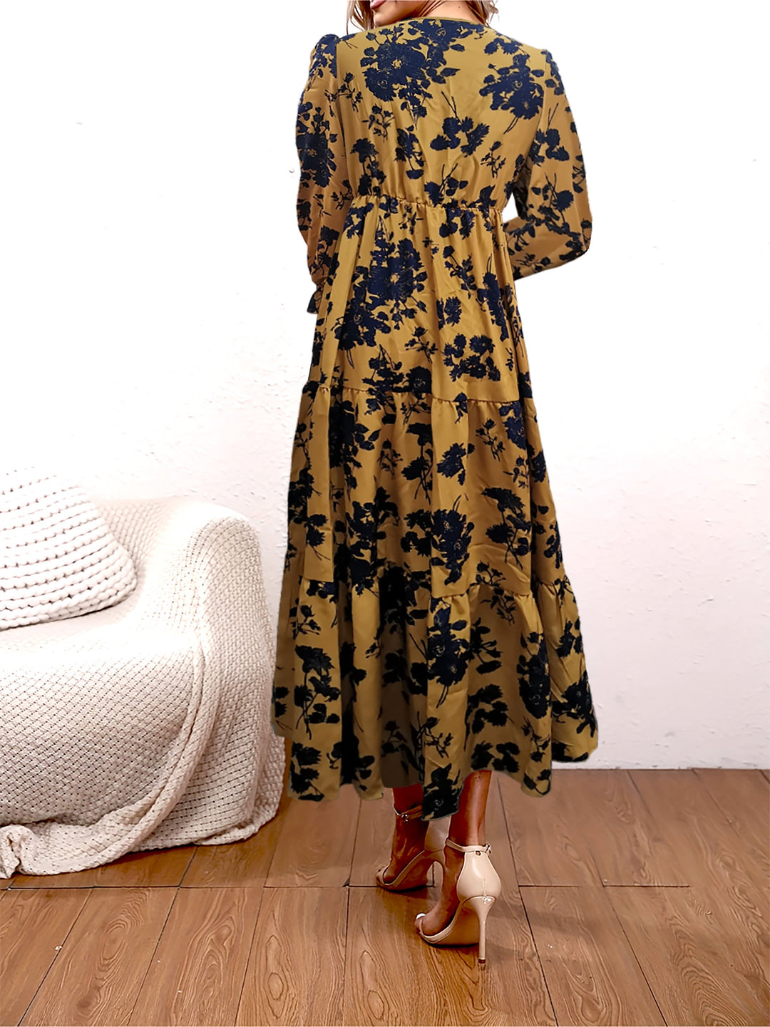 Annelise Vintage Print Dress