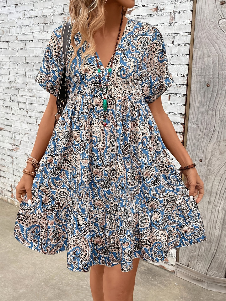 Alayna Paisley Fitted Dress