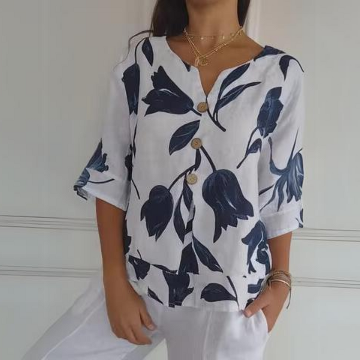 The Liora - Floral Blouse