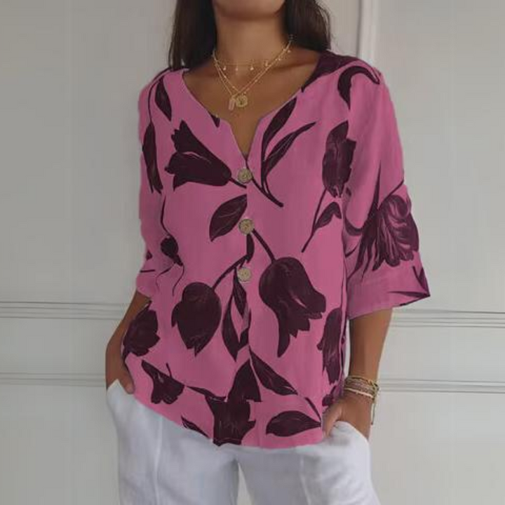 The Liora - Floral Blouse