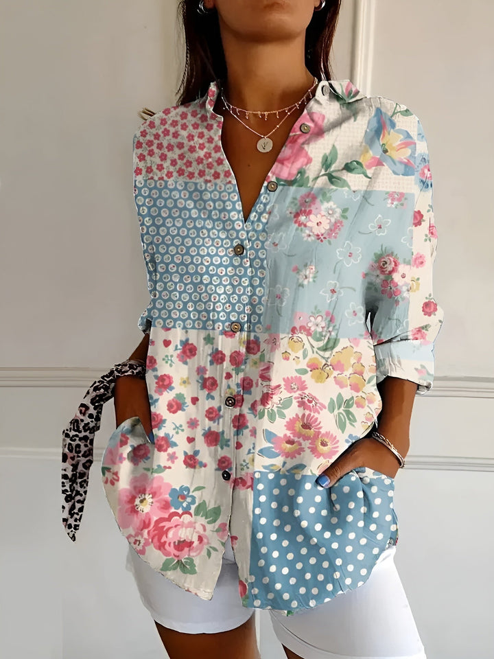 Maya Floral Cotton Blouse