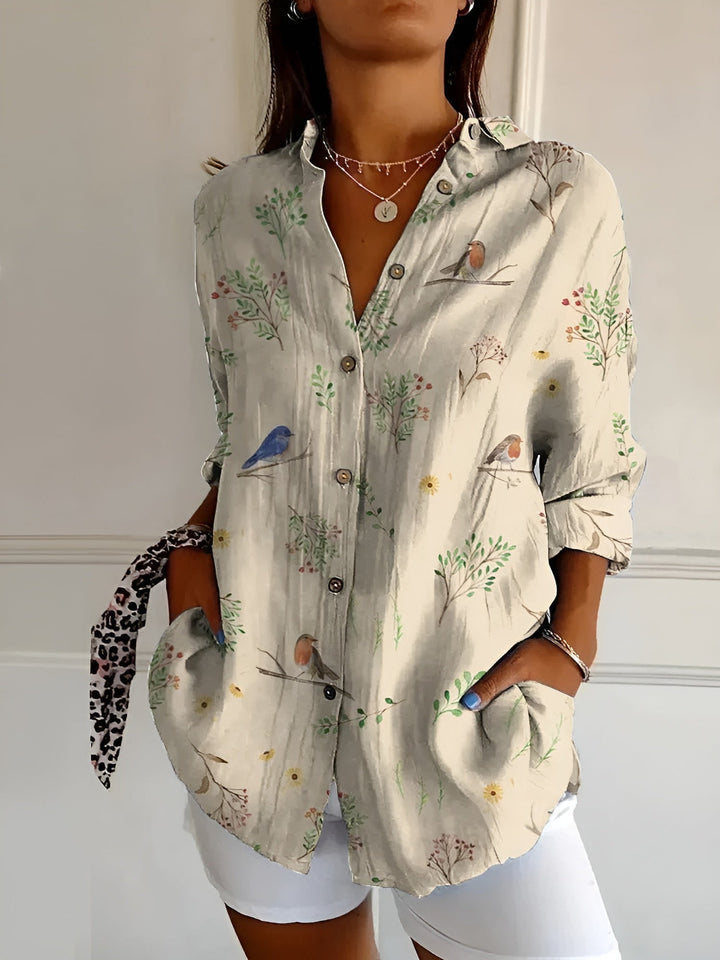 Maya Floral Cotton Blouse