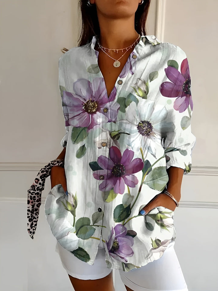 Maya Floral Cotton Blouse