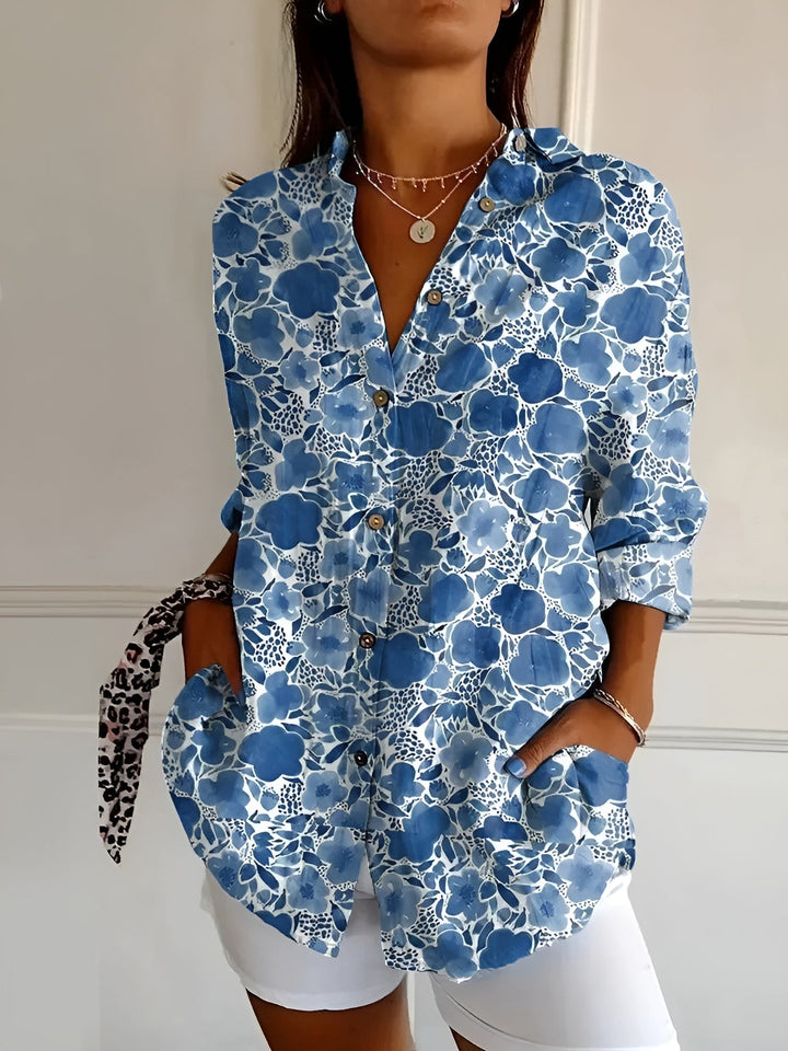 Maya Floral Cotton Blouse
