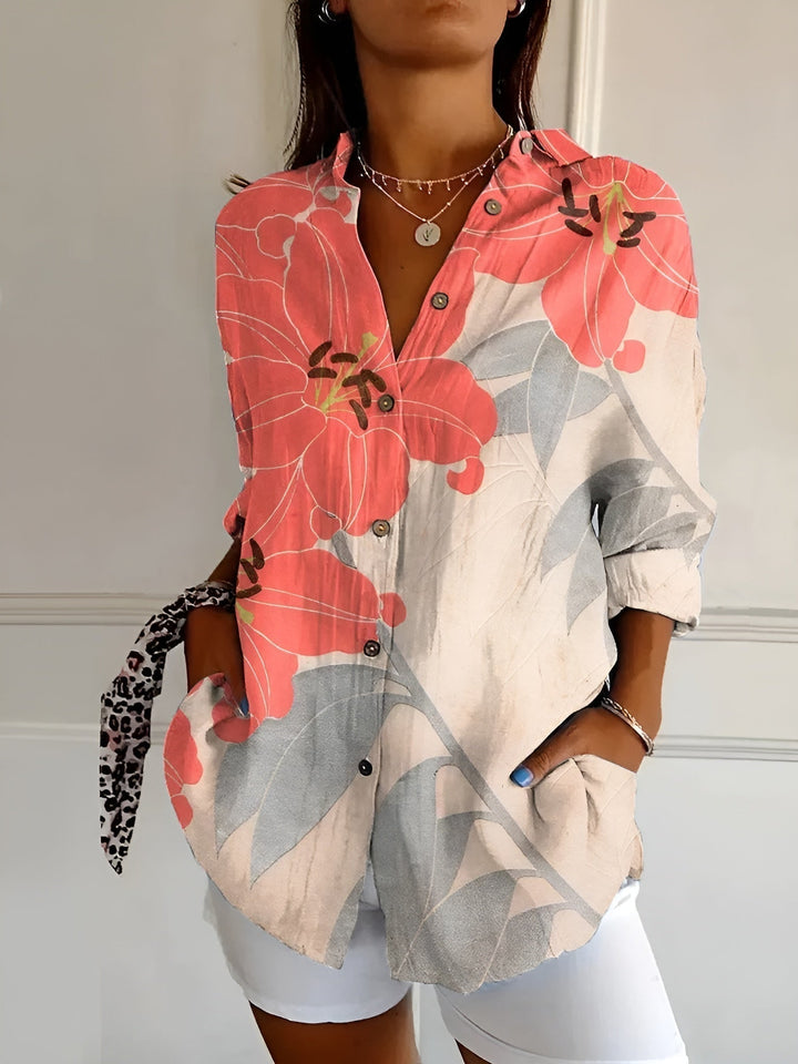 Maya Floral Cotton Blouse